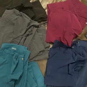 Grey's Anatomy Scrubs Size Medium Tall in Gray, Teal, Burgundy, Black, and Navy